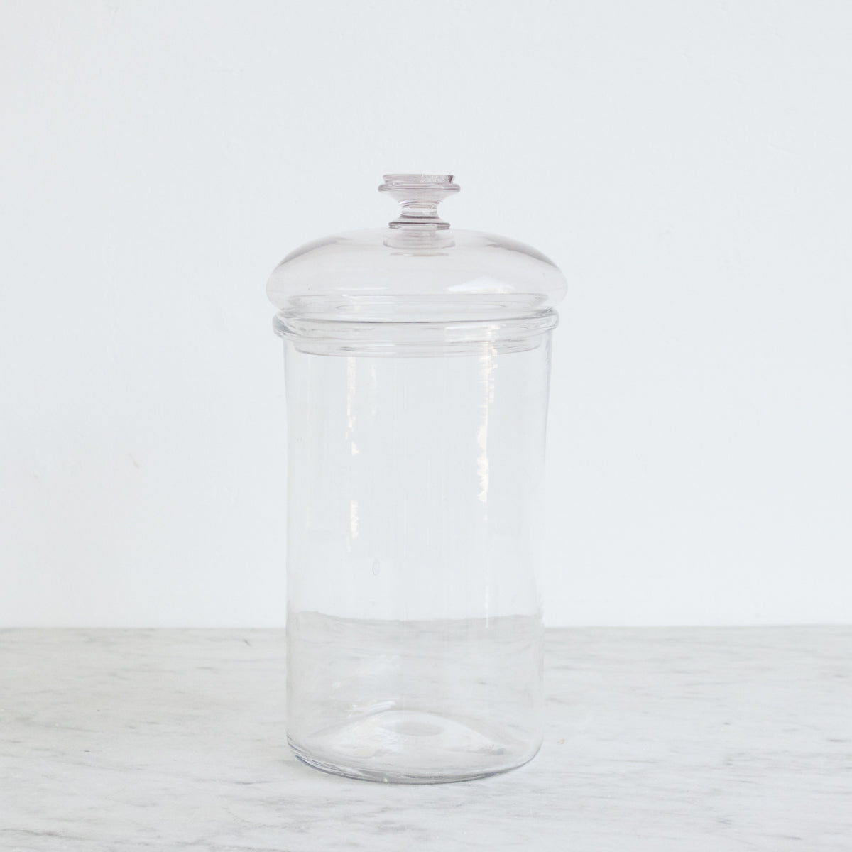 Bonbonnière en verre soufflé