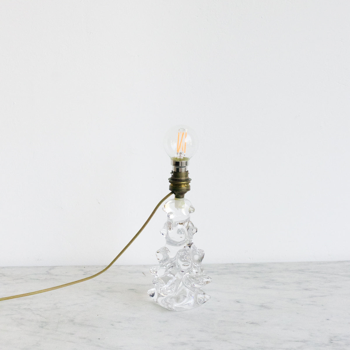 Paire de lampes en cristal de Baccarat