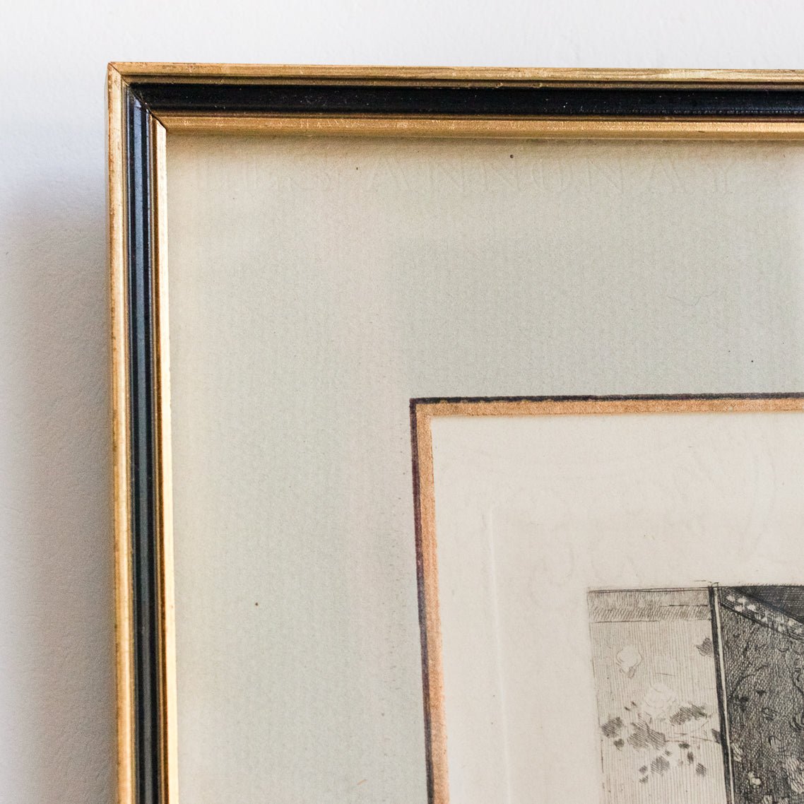 Gravure antique | La Jeune Veuve
