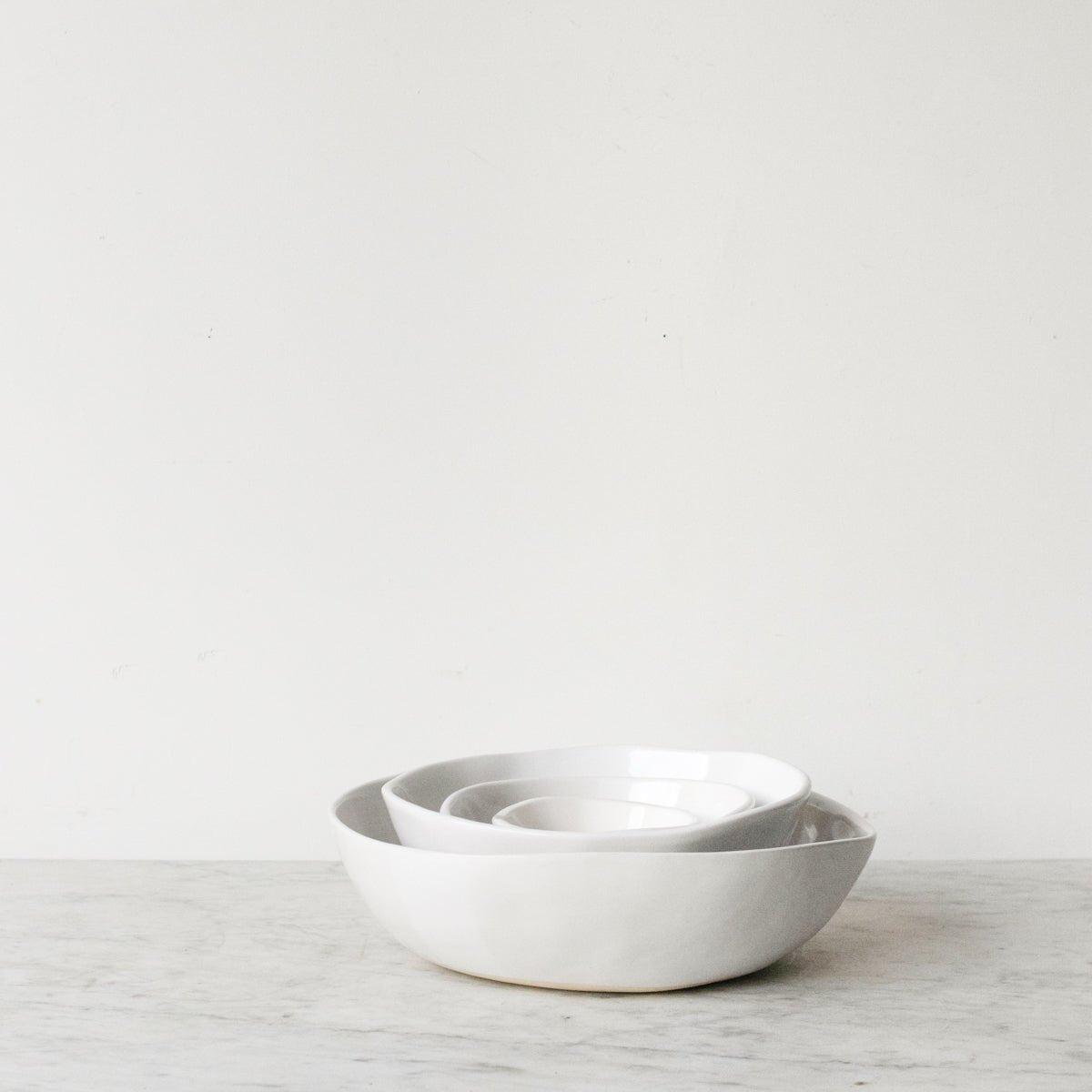 Bol de service classique | Ensemble gigogne | Blanc