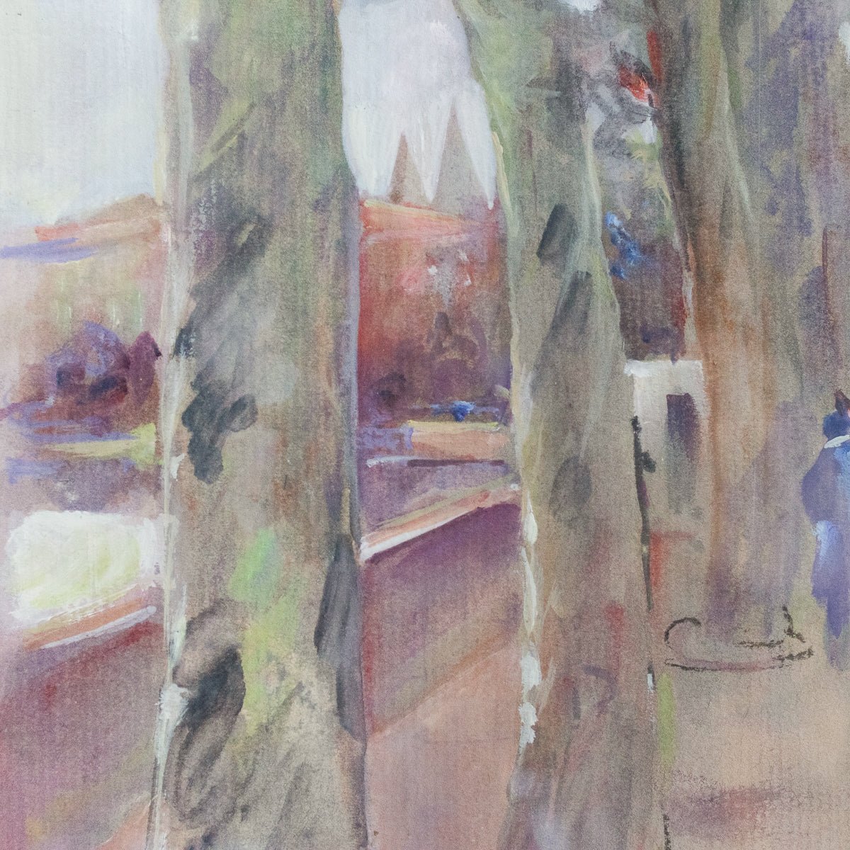 Les Quais De Lyon Aquarelle