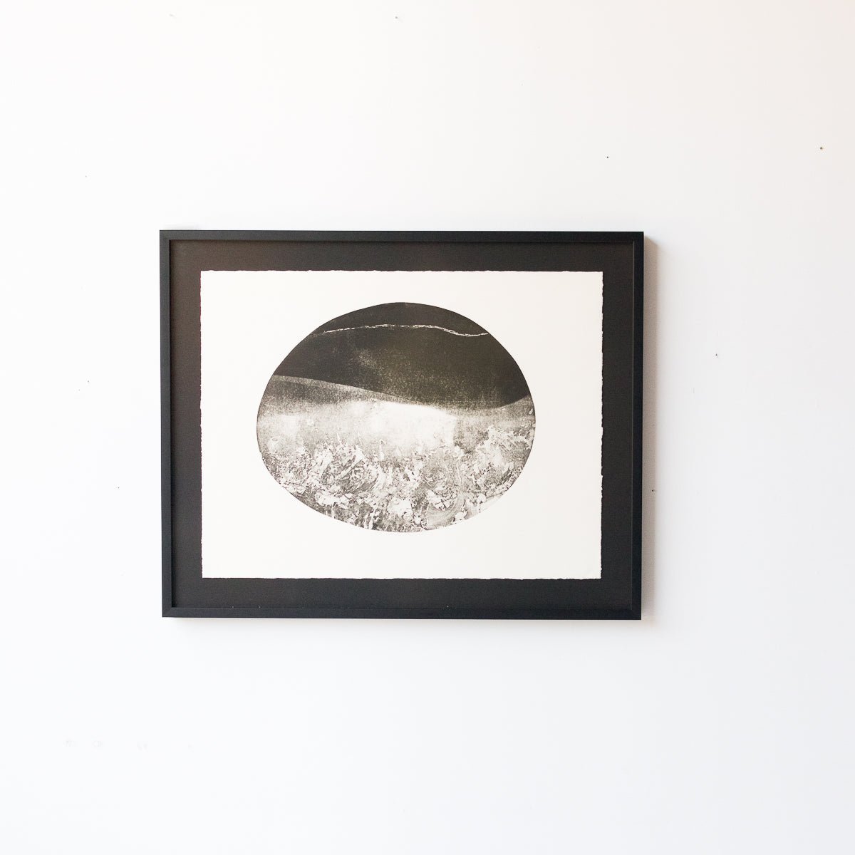 Lithographie avec ciel nocturne en noir et blanc