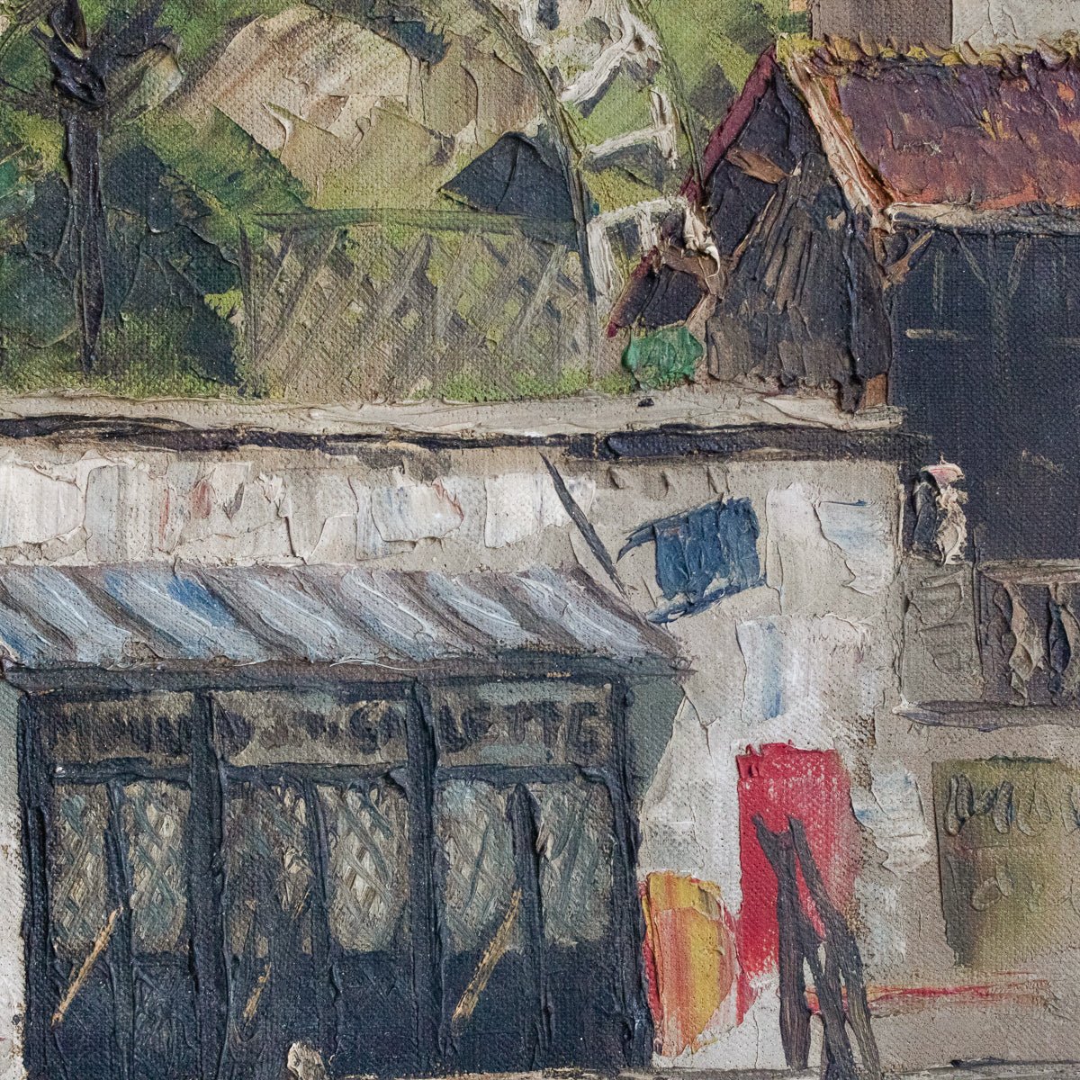 Peinture à l'huile du Moulin Rouge de Paris