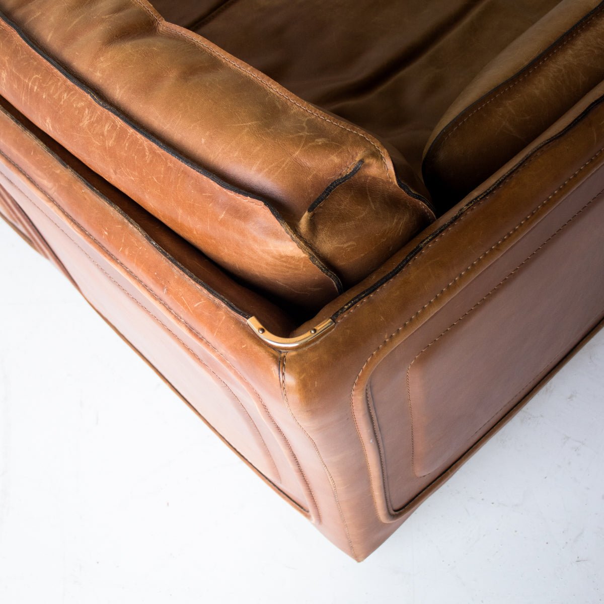 Causeuse Vintage en Cuir Roche Bobois