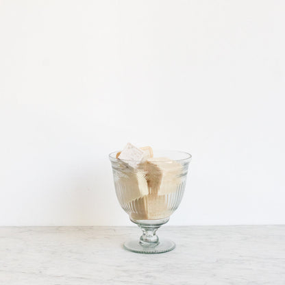 Bocal à bonbons en verre taillé
