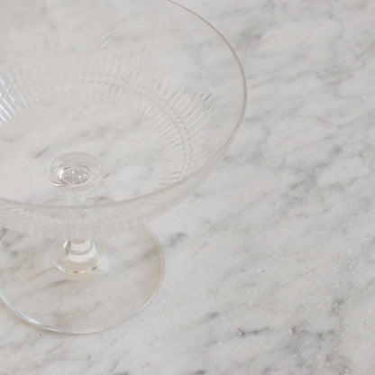 Bocal à bonbons en verre taillé avec couvercle