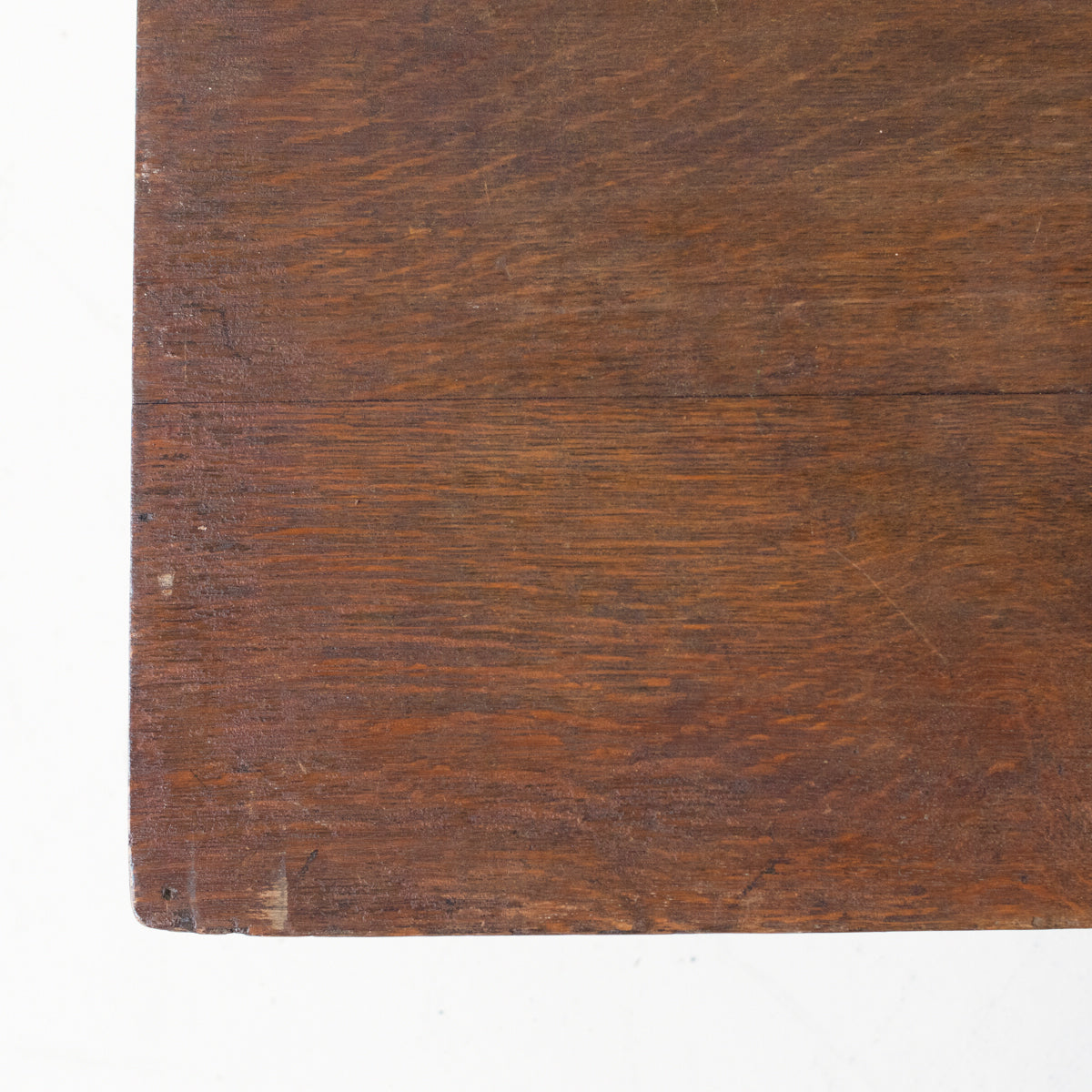 Table de bistrot en chêne avec traverse en laiton