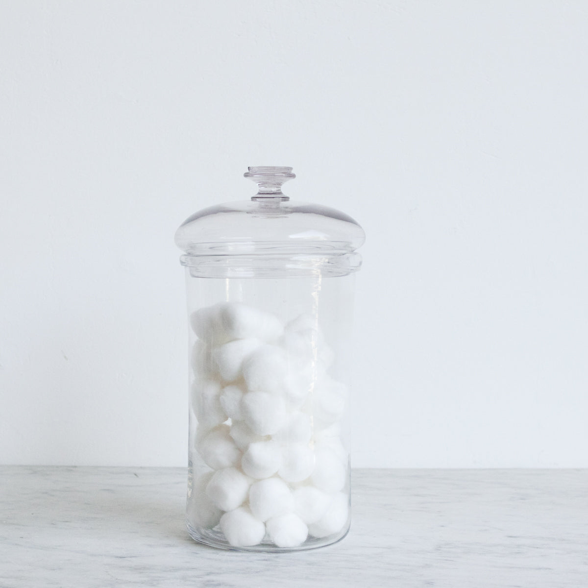 Bonbonnière en verre soufflé
