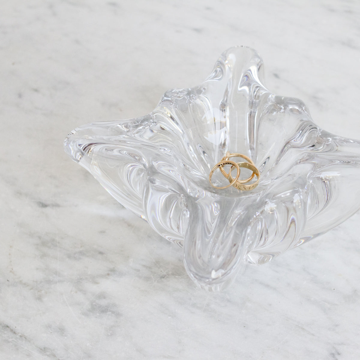 Cendrier vintage en cristal de Baccarat