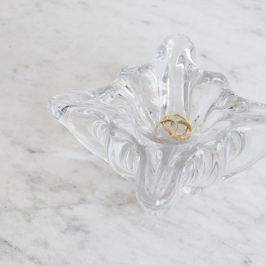 Cendrier vintage en cristal de Baccarat