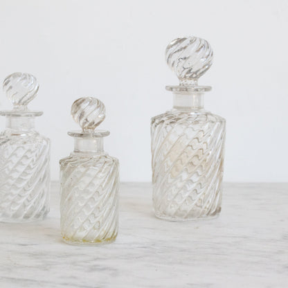 Trio de flacons de toilette Baccarat