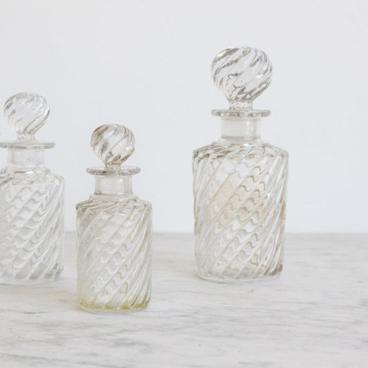 Trio de flacons de toilette Baccarat