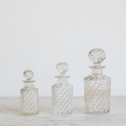 Trio de flacons de toilette Baccarat