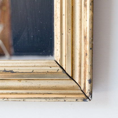 Miroir doré vintage | 15,5 x 21