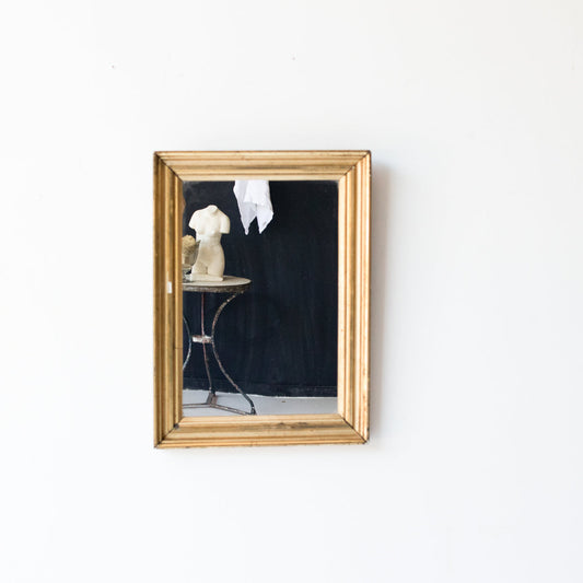 Miroir doré vintage | 15,5 x 21