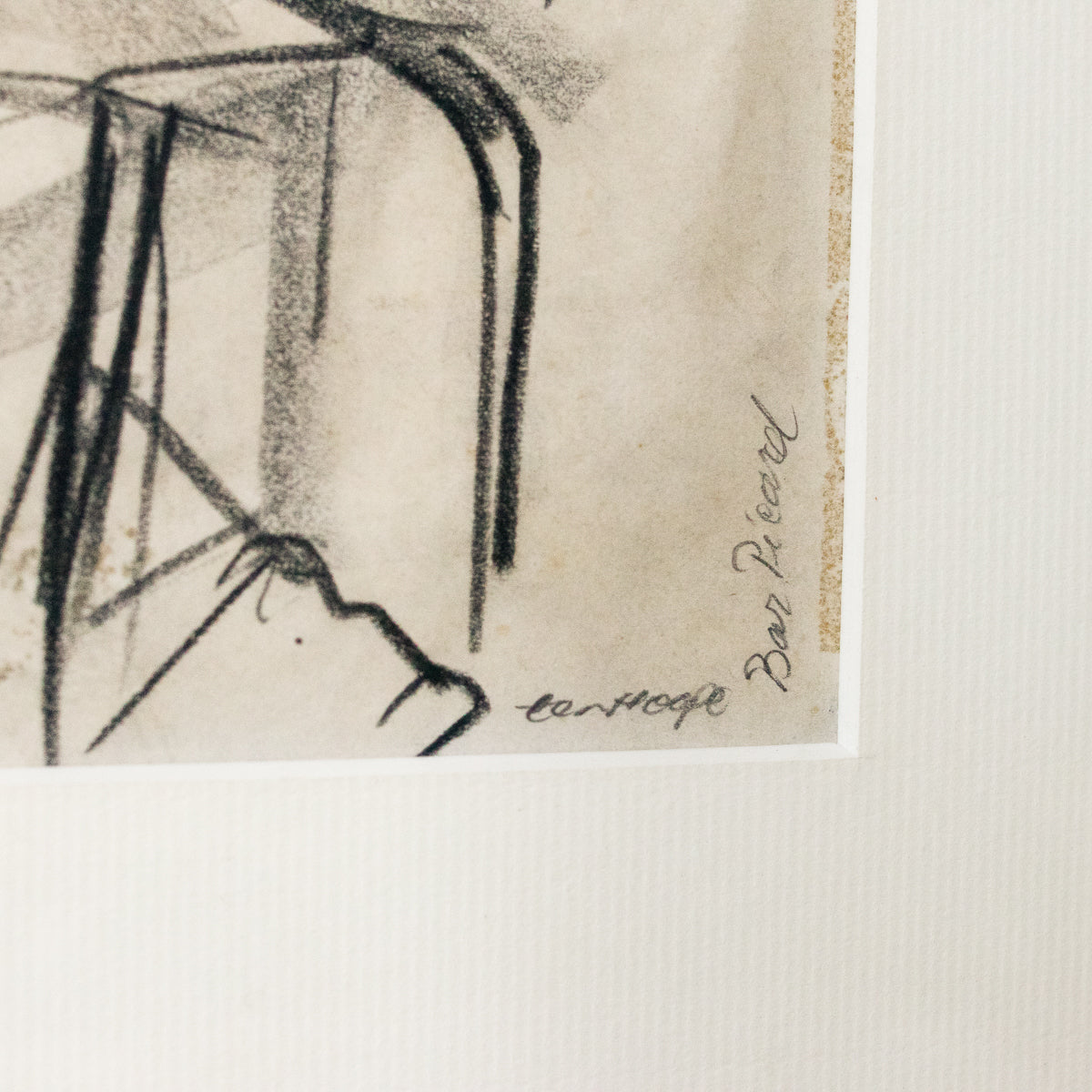Bob Tenhoop dessinant un homme assis
