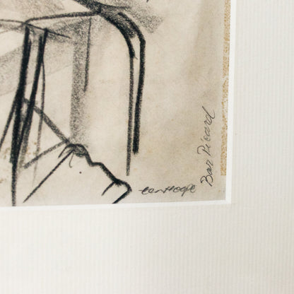 Bob Tenhoop dessinant un homme assis