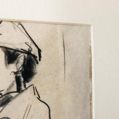 Bob Tenhoop dessinant un homme assis