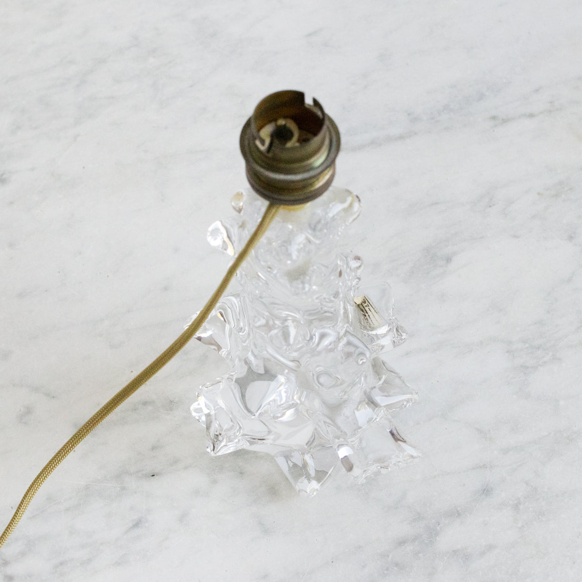 Paire de lampes en cristal de Baccarat