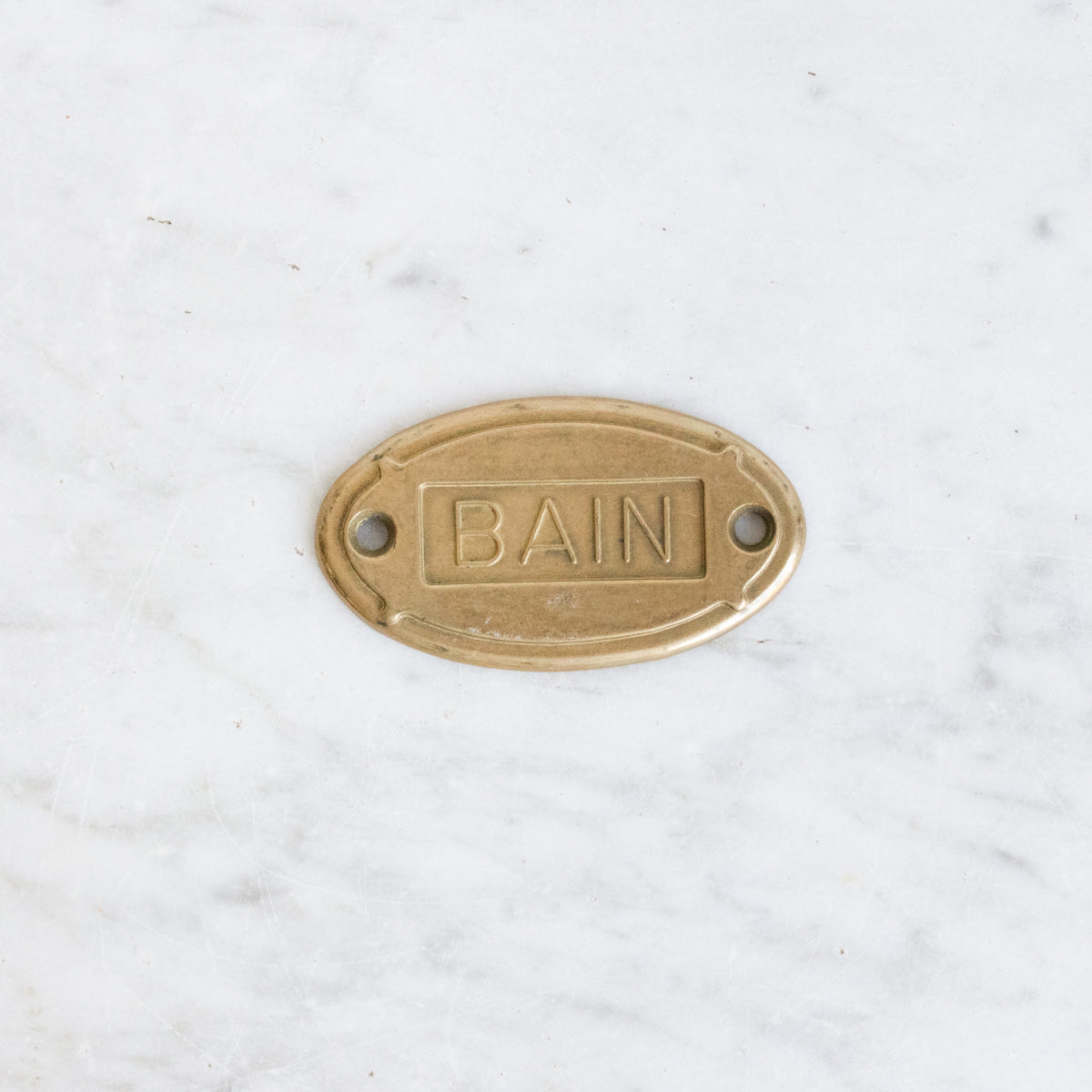 Plaque en laiton | Bain