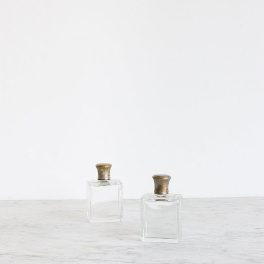 Paire de flacons de toilette antiques