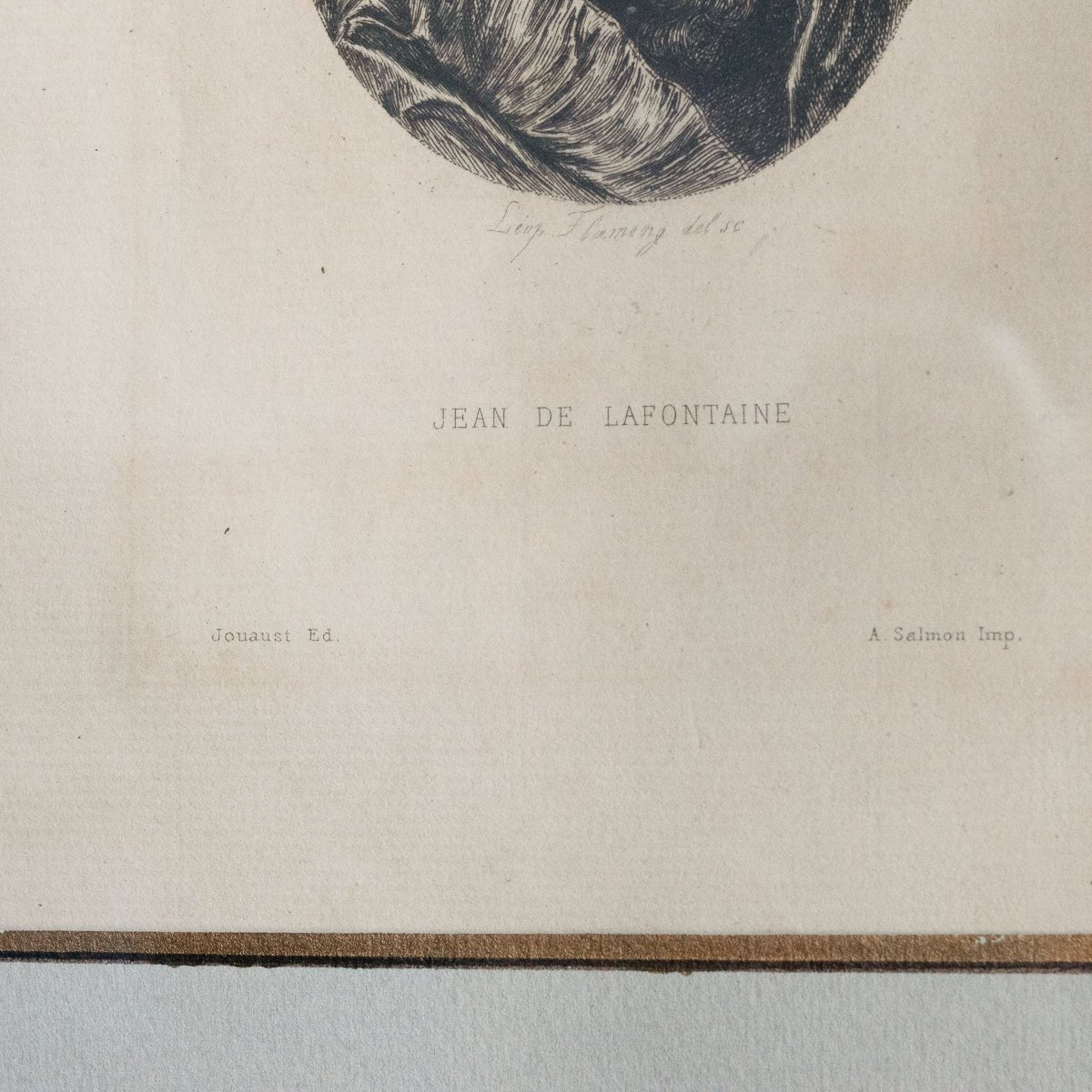 Gravure antique | Jean De La Fontaine
