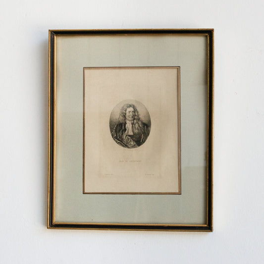 Gravure antique | Jean De La Fontaine
