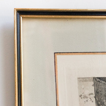 Gravure antique | La Jeune Veuve