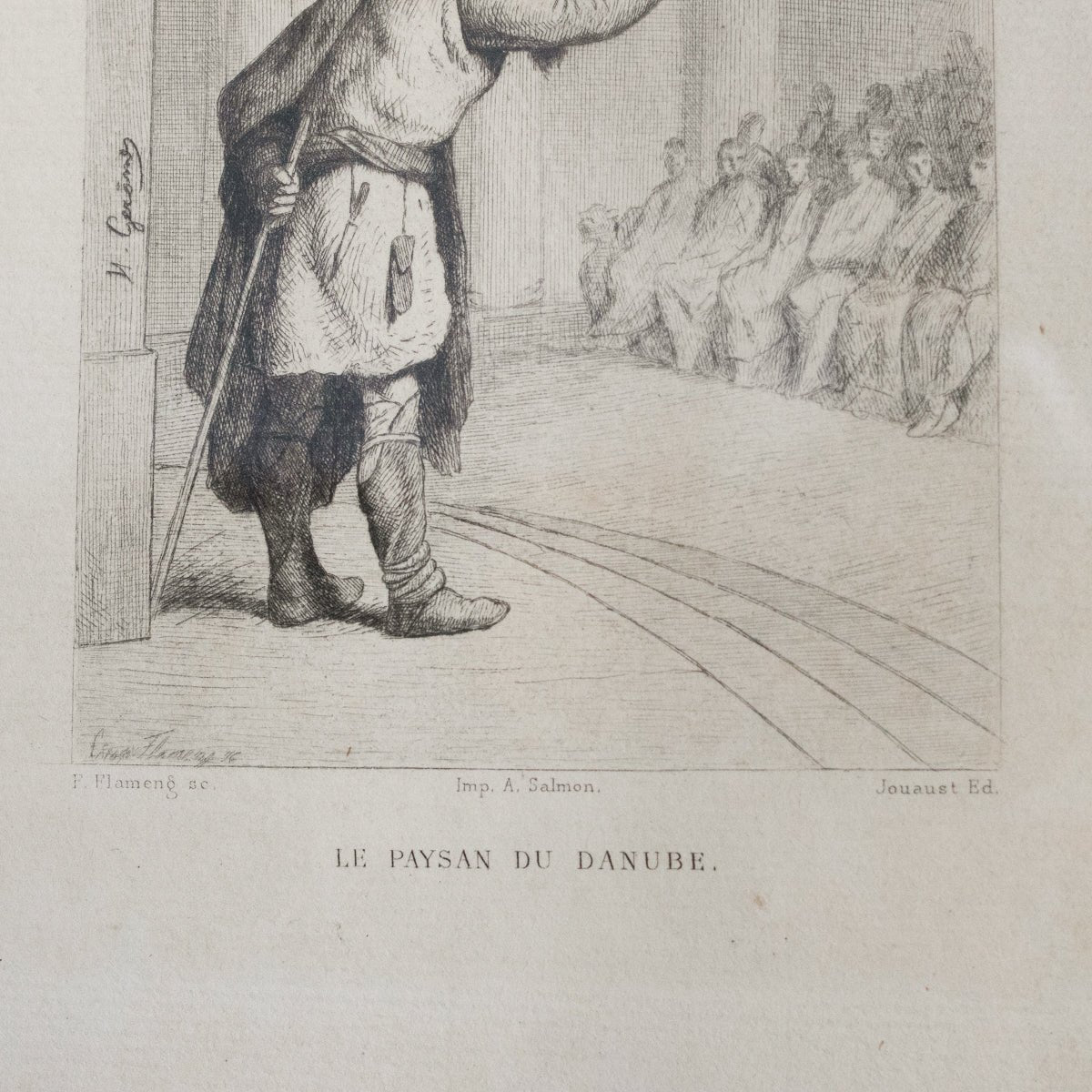 Gravure antique | Le Paysan Du Danube