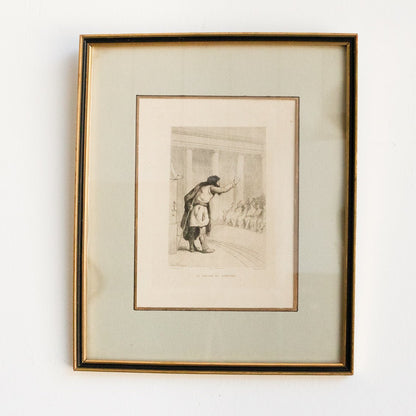 Gravure antique | Le Paysan Du Danube