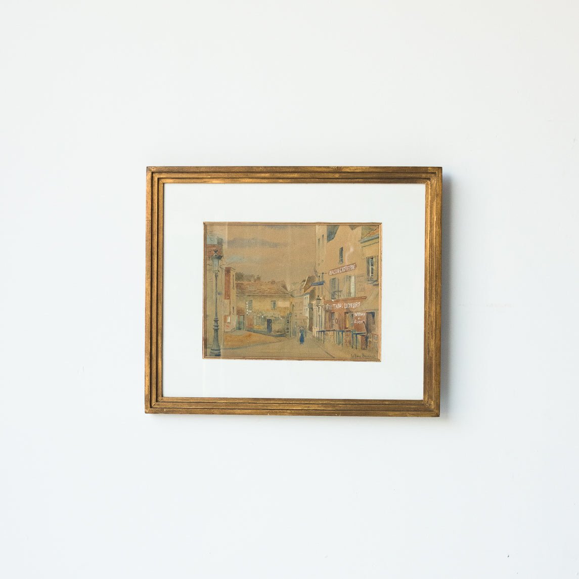 Dessin au pastel de bar à tabac
