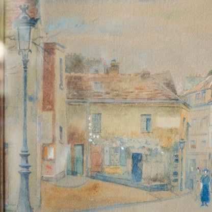 Dessin au pastel de bar à tabac
