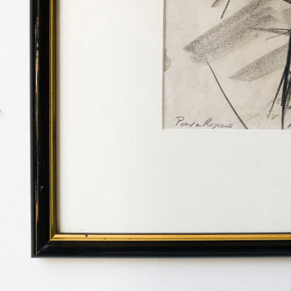 Bob Tenhoop dessinant un homme assis