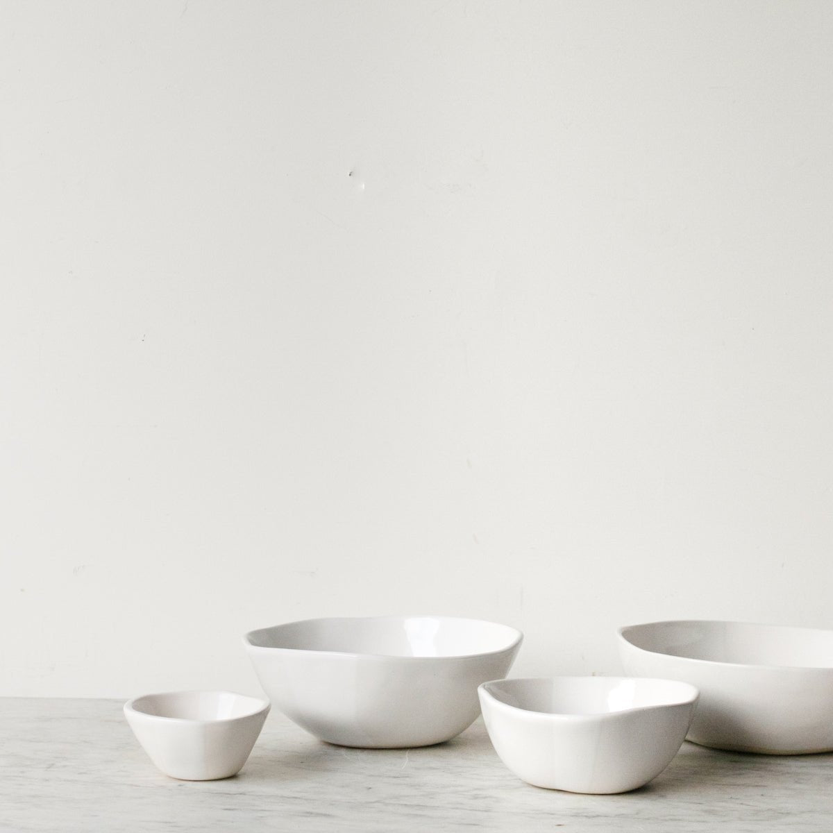 Bol de service classique | Ensemble gigogne | Blanc