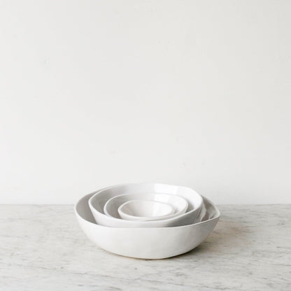 Bol de service classique | Ensemble gigogne | Blanc