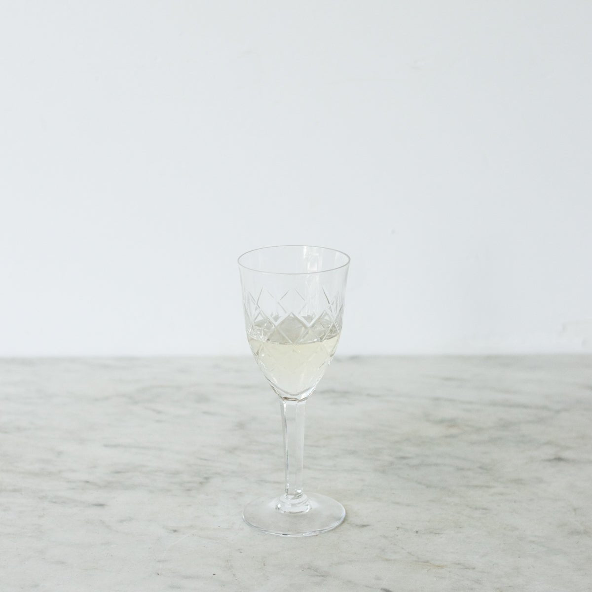 Ensemble de 6 verres à vin en cristal de la Cristallerie Lorraine