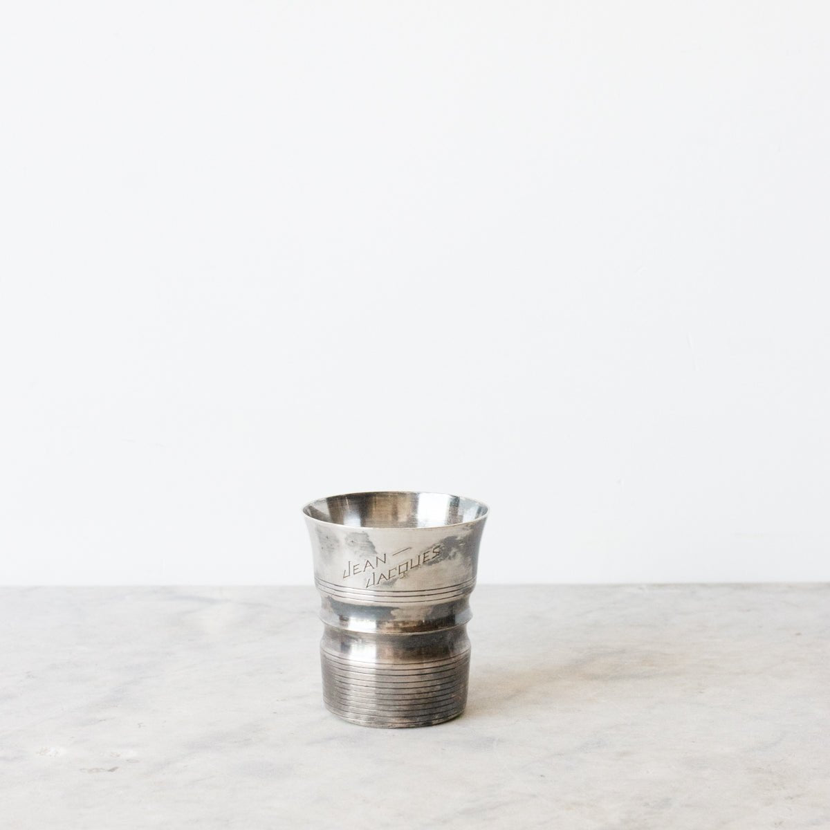 Lot de 5 tasses de baptême gravées