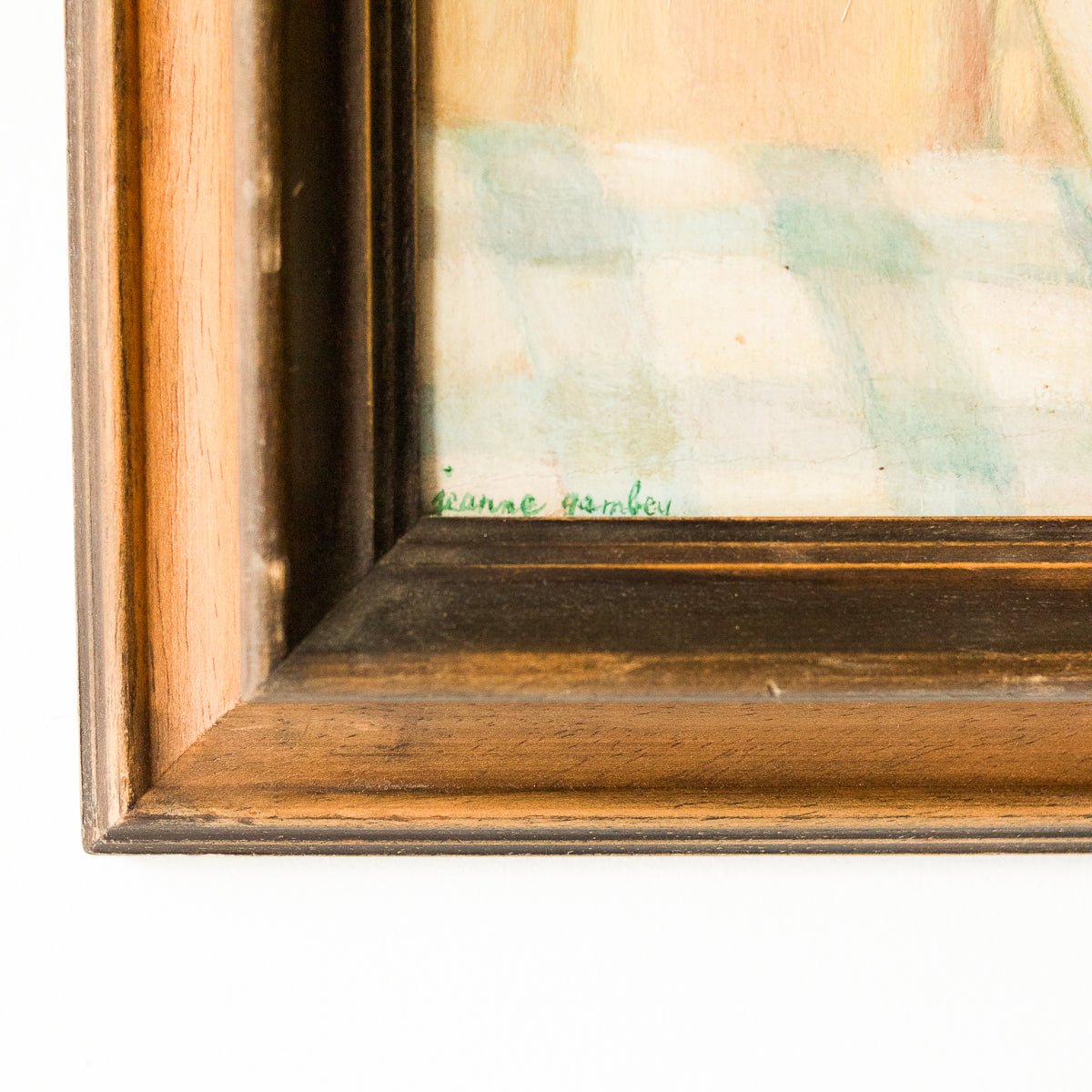 Nature morte florale avec drapé jaune, peinture à l'huile