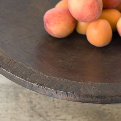 Grand bol en bois primitif