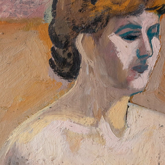 Le Portrait de Catherine Peinture à l’huile nue