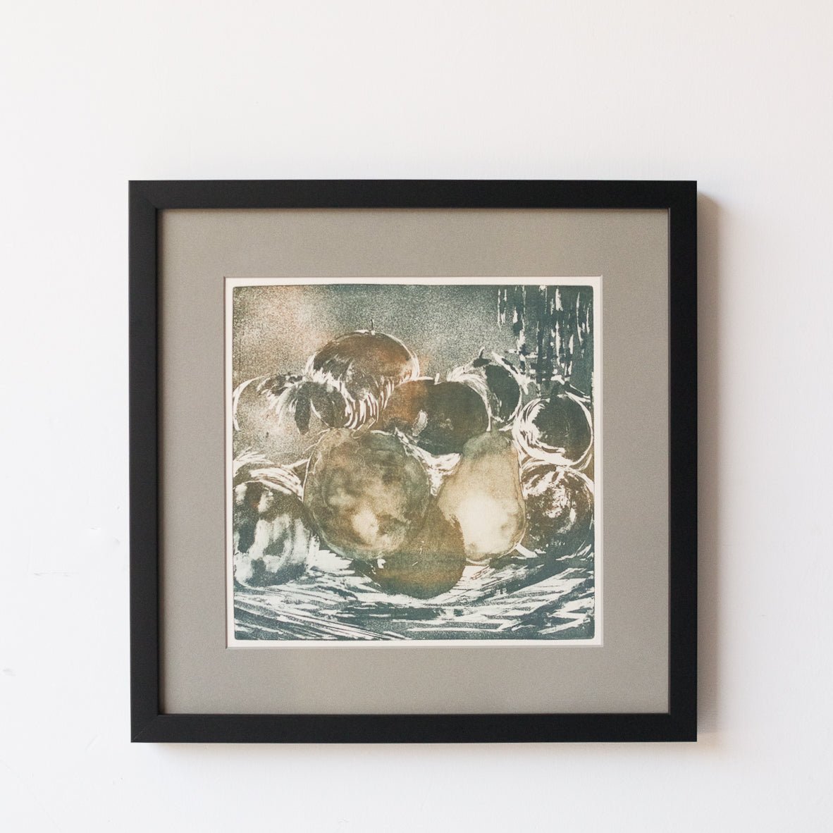 Lithographie avec fruits