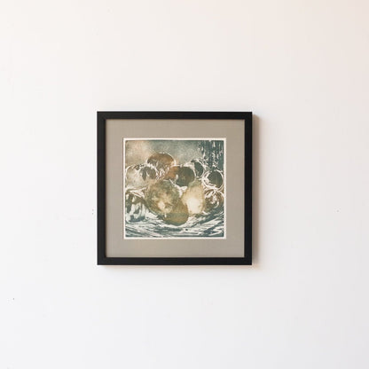 Lithographie avec fruits