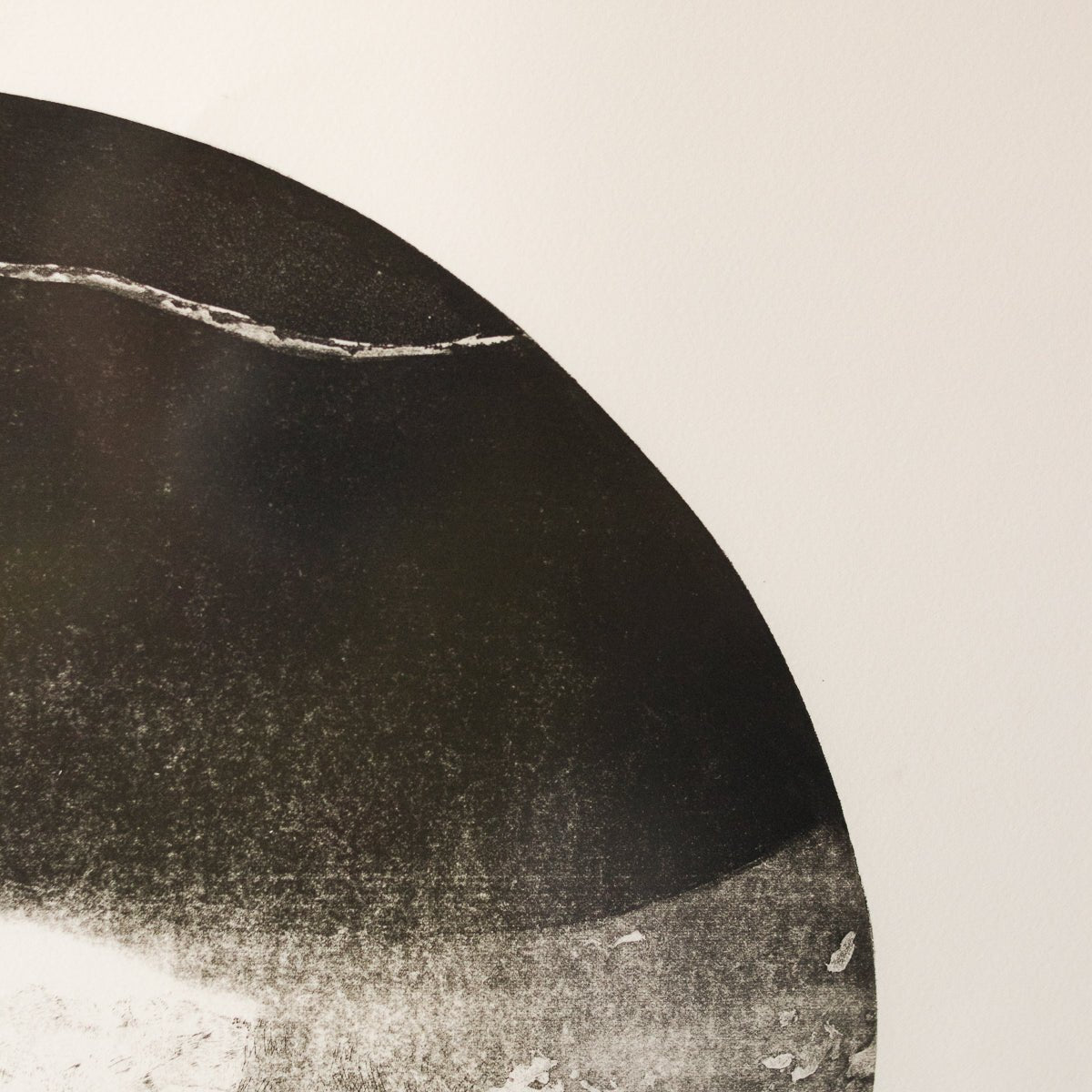 Lithographie avec ciel nocturne en noir et blanc