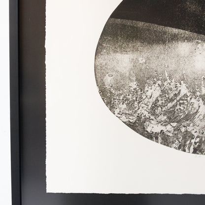 Lithographie avec ciel nocturne en noir et blanc