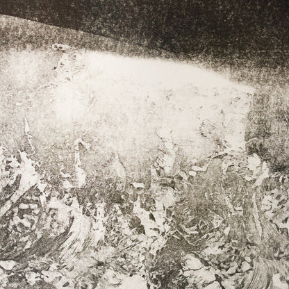 Lithographie avec ciel nocturne en noir et blanc