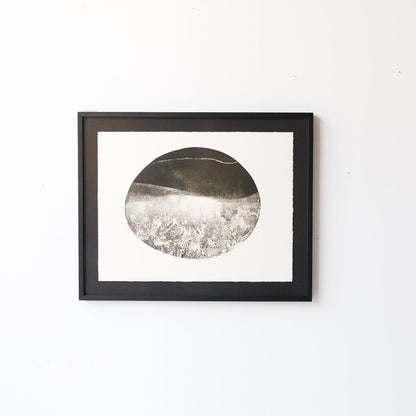 Lithographie avec ciel nocturne en noir et blanc