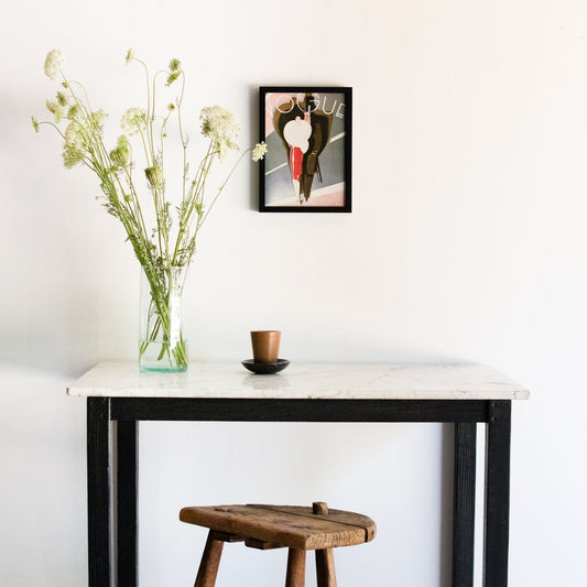 Table d'appoint en marbre | Échantillon de sol