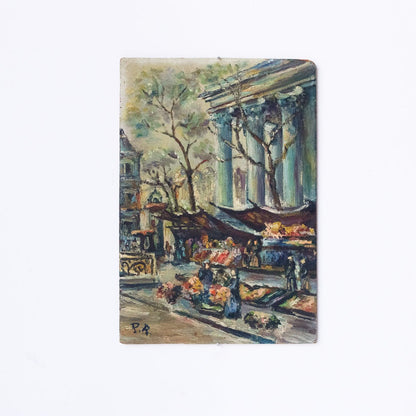 Peinture à l’huile Marché Aux Fleurs