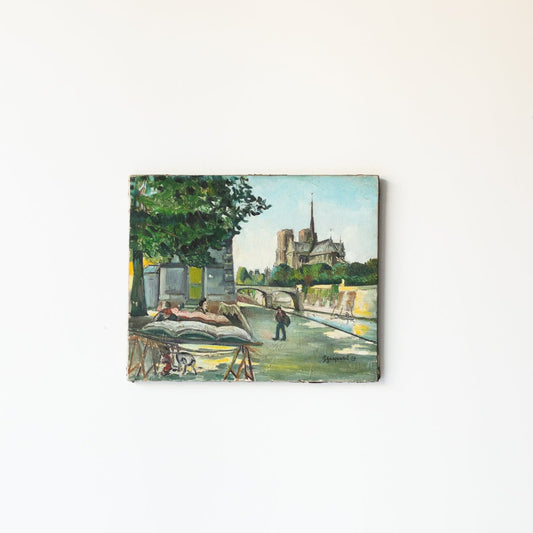 Peinture à l'huile de Notre-Dame de Paris