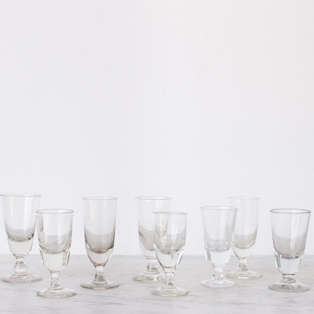 Paire de verres à absinthe anciens